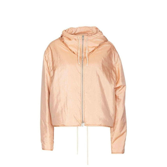Jil Sander Blend Silk Zip-Up Hooded Jacket Jil Sander