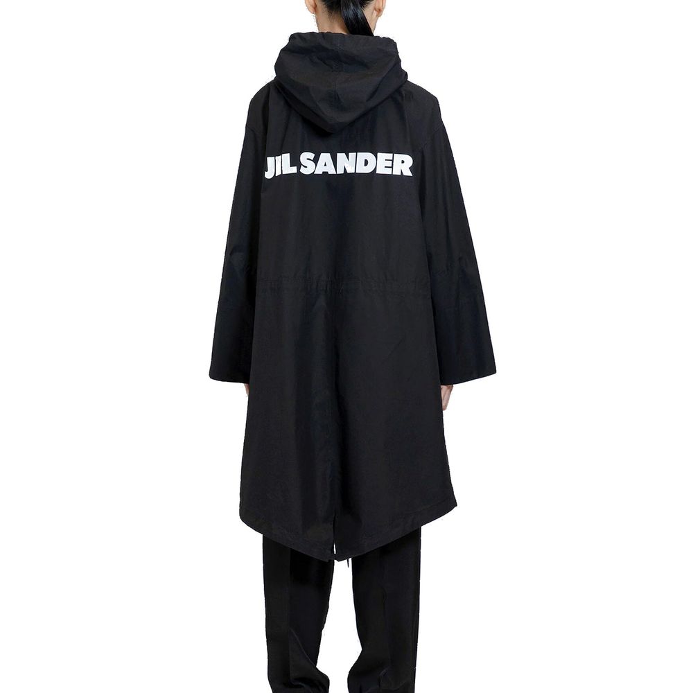 Jil Sander Mid-Length Cotton Hooded Parka Jil Sander