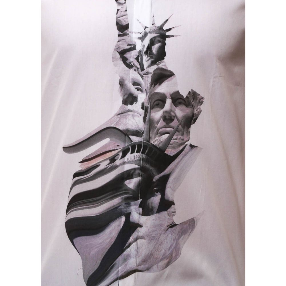 Neil Barrett State Of Liberty Cotton Shirt Neil Barrett
