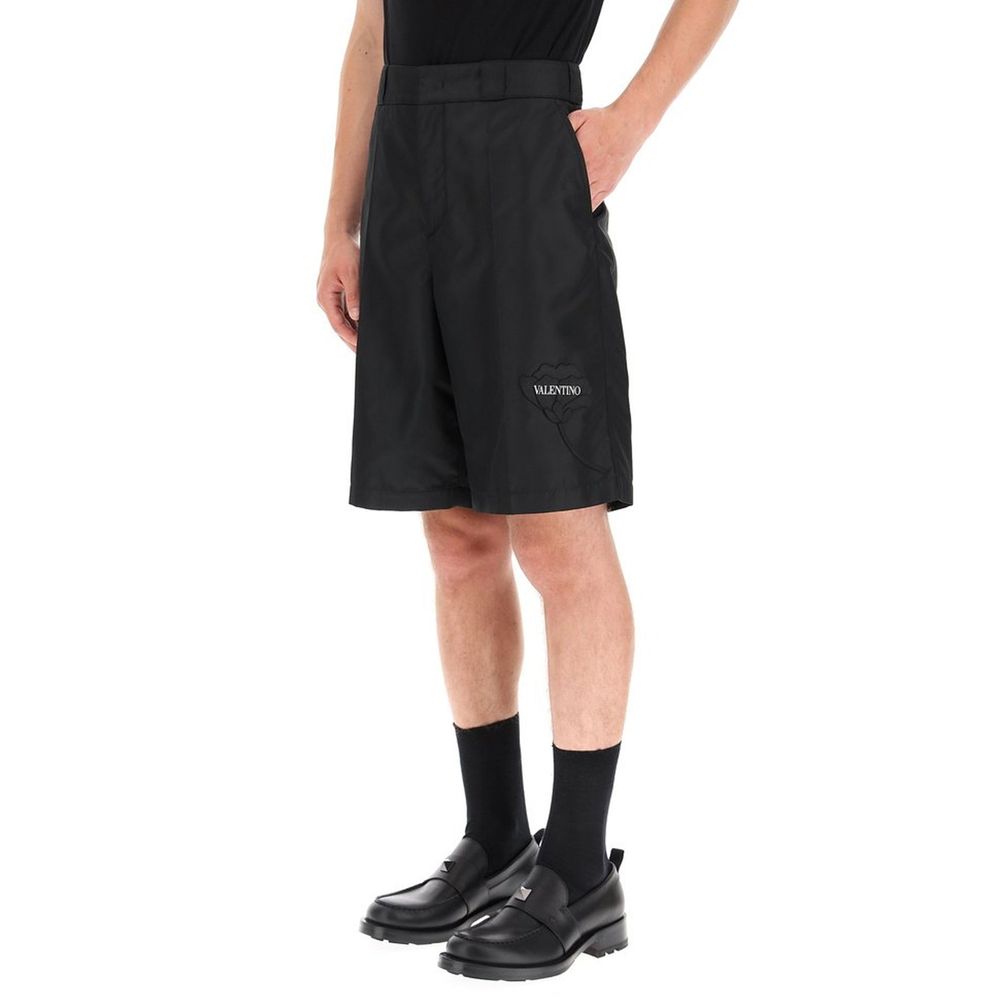 Valentino Flower Embroidery Bermuda Shorts Valentino