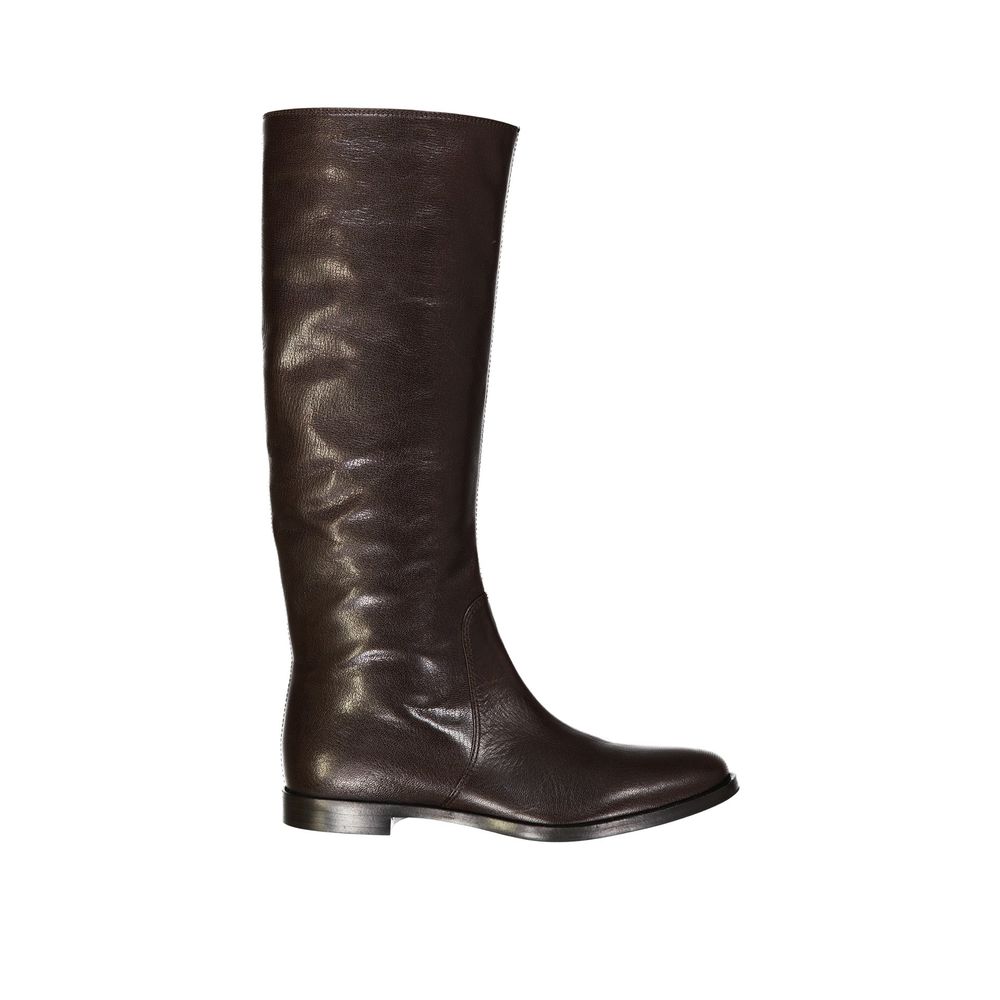 Sergio Rossi Brown Calfskin Boots