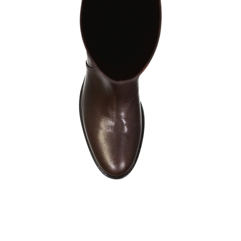 Sergio Rossi Brown Calfskin Boots