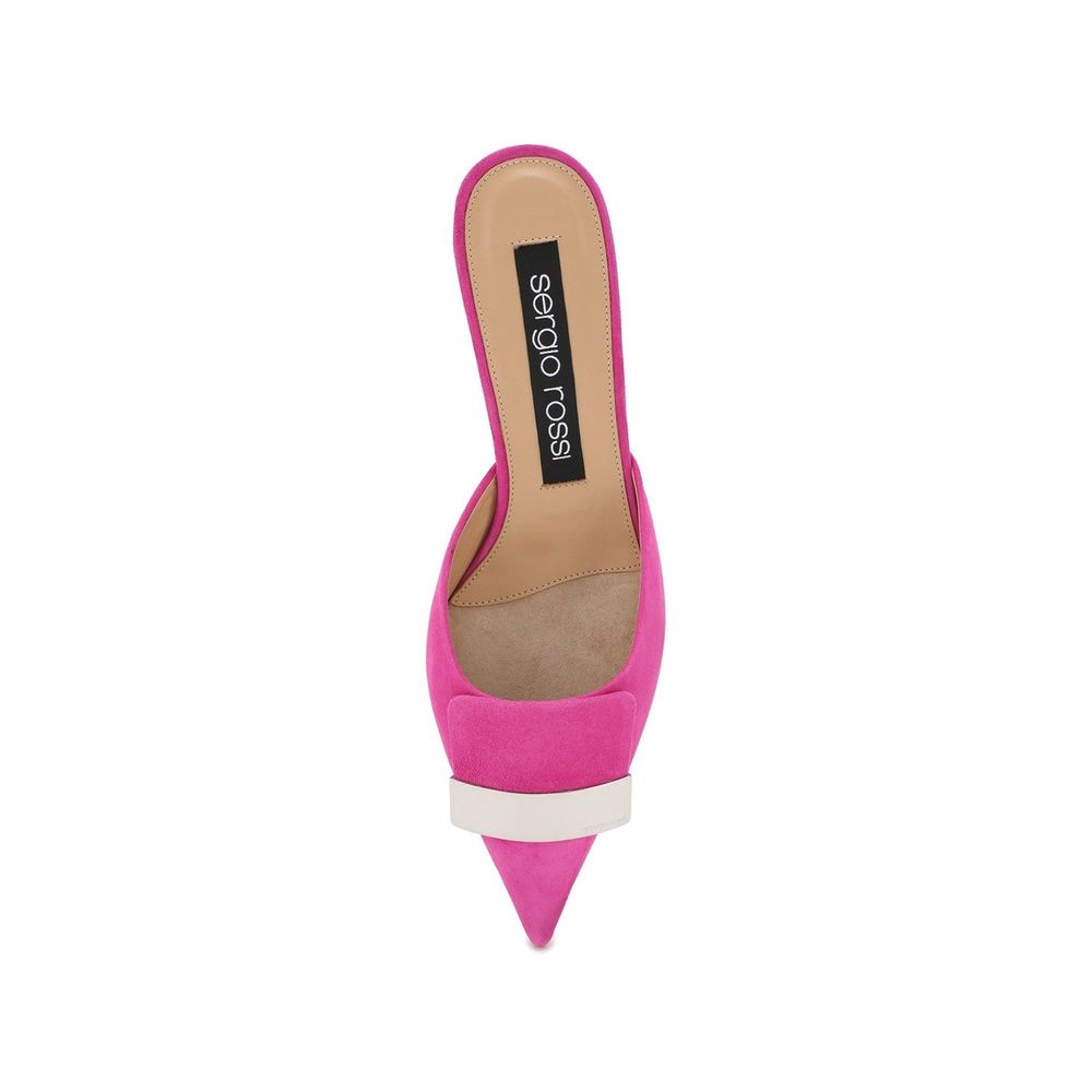 Sergio Rossi Multicolor Calfskin Mules