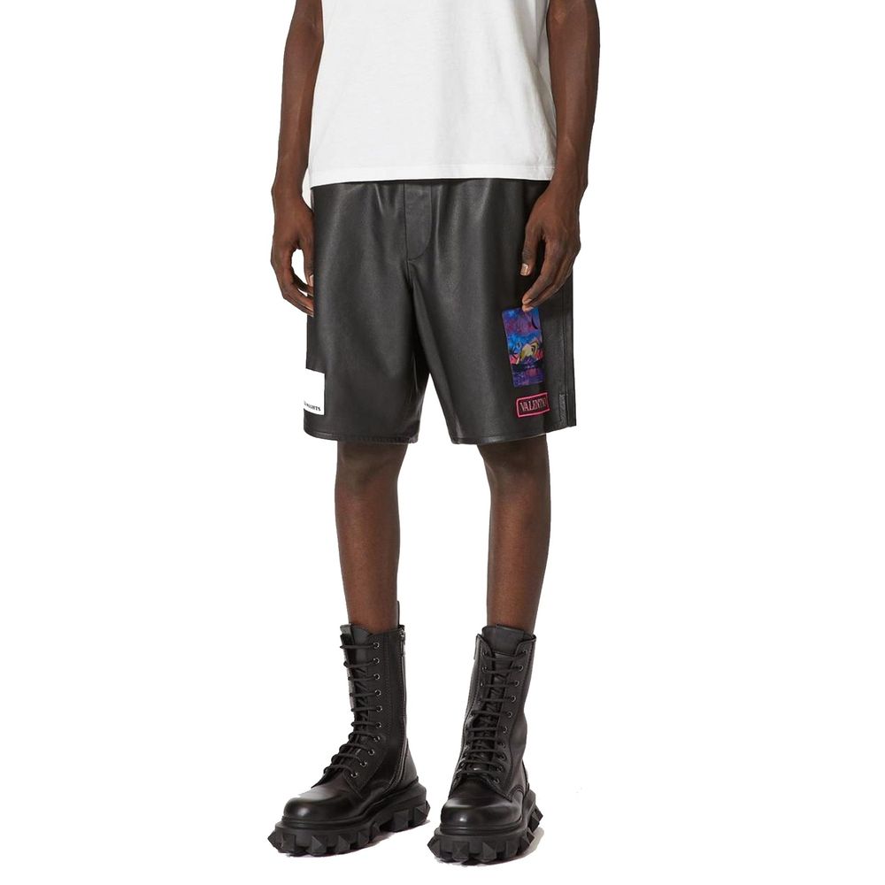 Valentino Leather Shorts Valentino