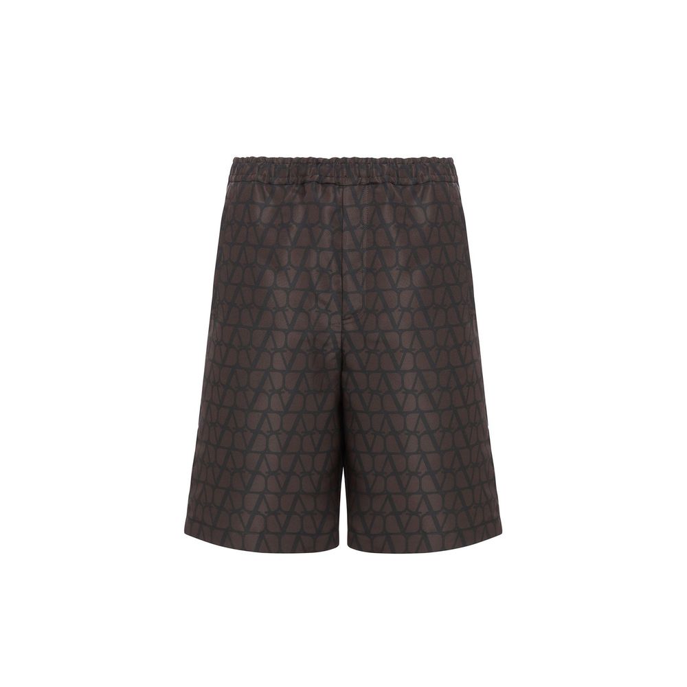 Valentino Logo Silk Shorts Valentino