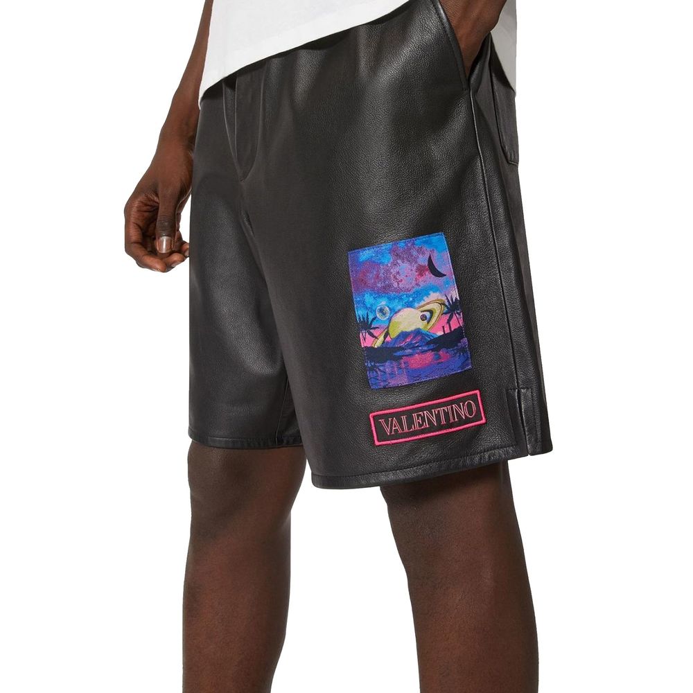 Valentino Leather Shorts Valentino