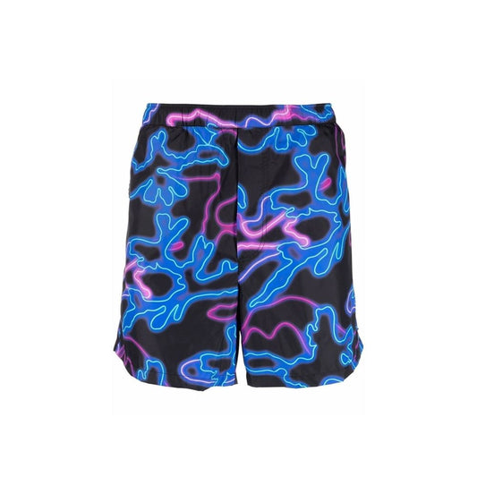 Valentino Neon-Print Swim Shorts Valentino