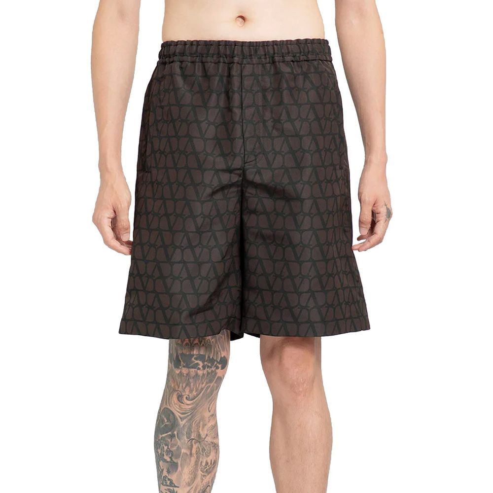 Valentino Logo Silk Shorts Valentino