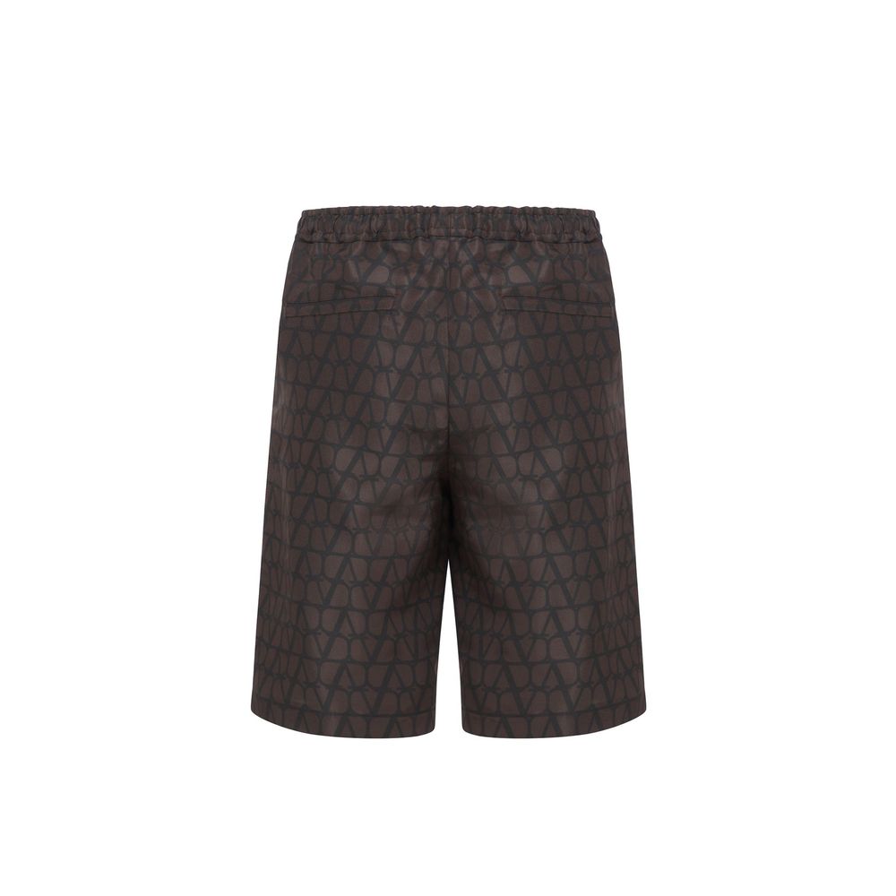 Valentino Logo Silk Shorts Valentino