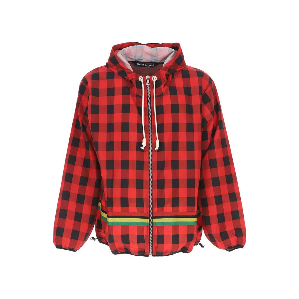 Palm Angels Checked Windbreaker Jacket Palm Angels