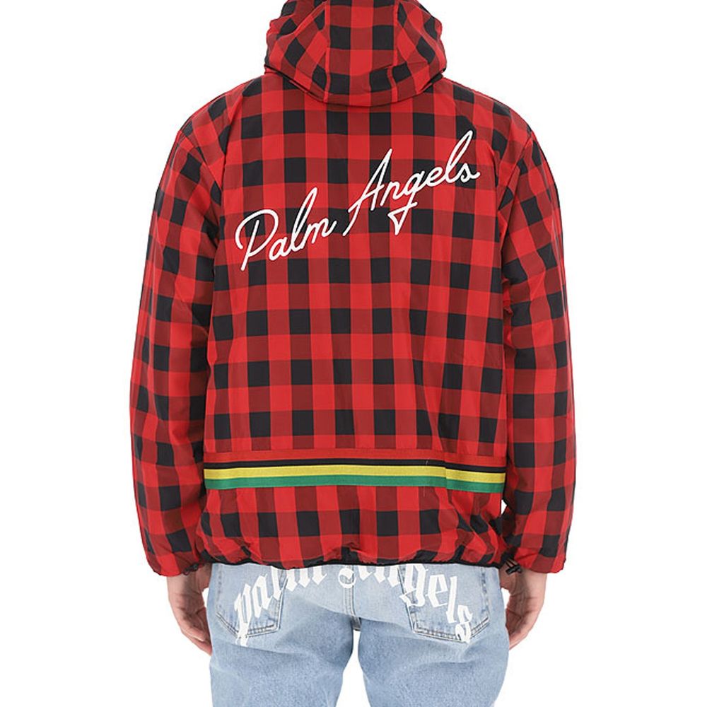 Palm Angels Checked Windbreaker Jacket Palm Angels