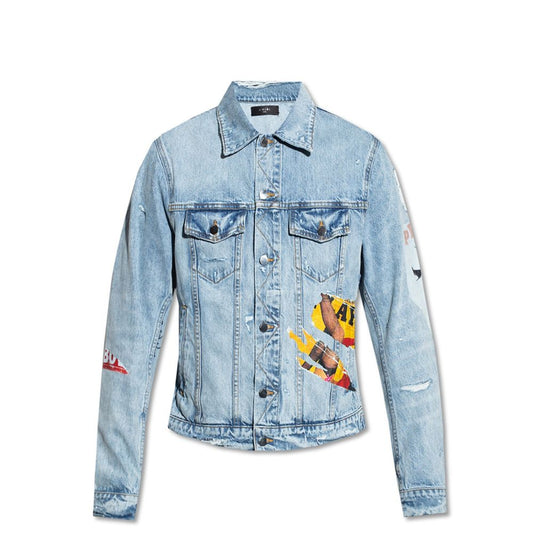 Amiri Playboy Magazine Trucker Denim Jacket Amiri