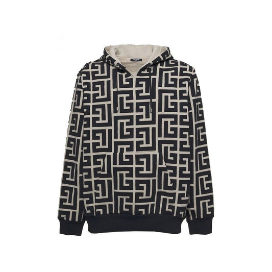 Balmain Monogrammed Hooded Sweatshirt Balmain