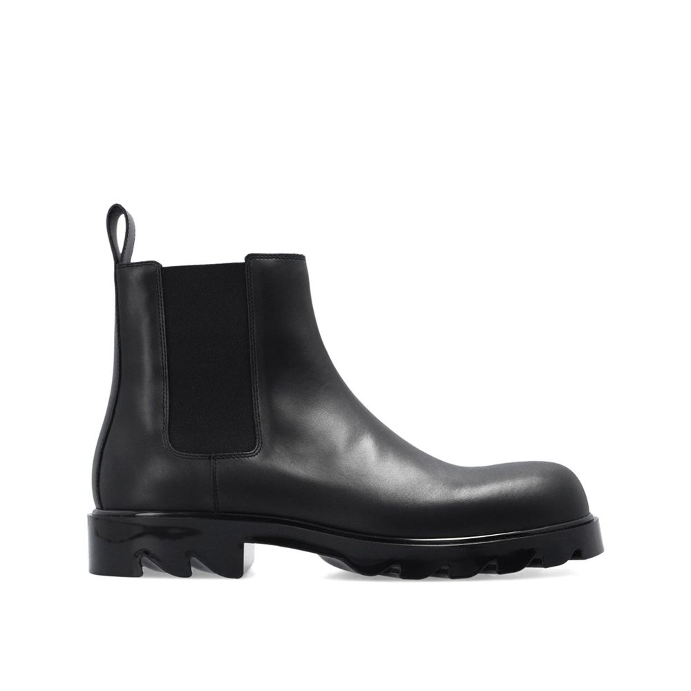 Bottega Veneta Black Calfskin Chelsea Boots