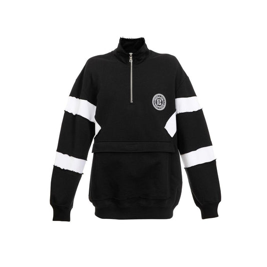 Balmain Circle Logo Cotton Sweatshirt Balmain