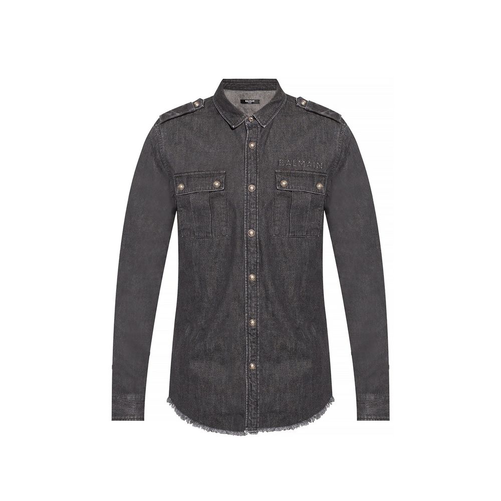 Balmain Cotton Denim Shirt Balmain