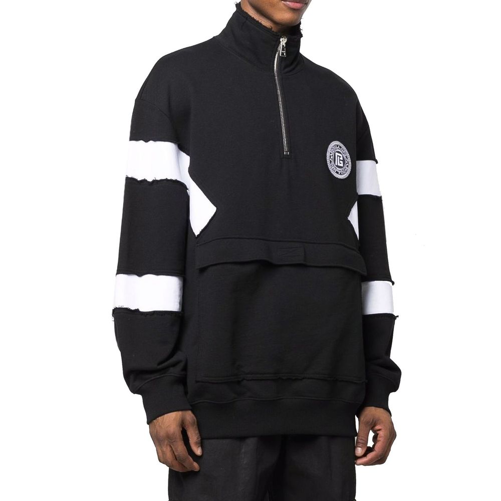 Balmain Circle Logo Cotton Sweatshirt Balmain