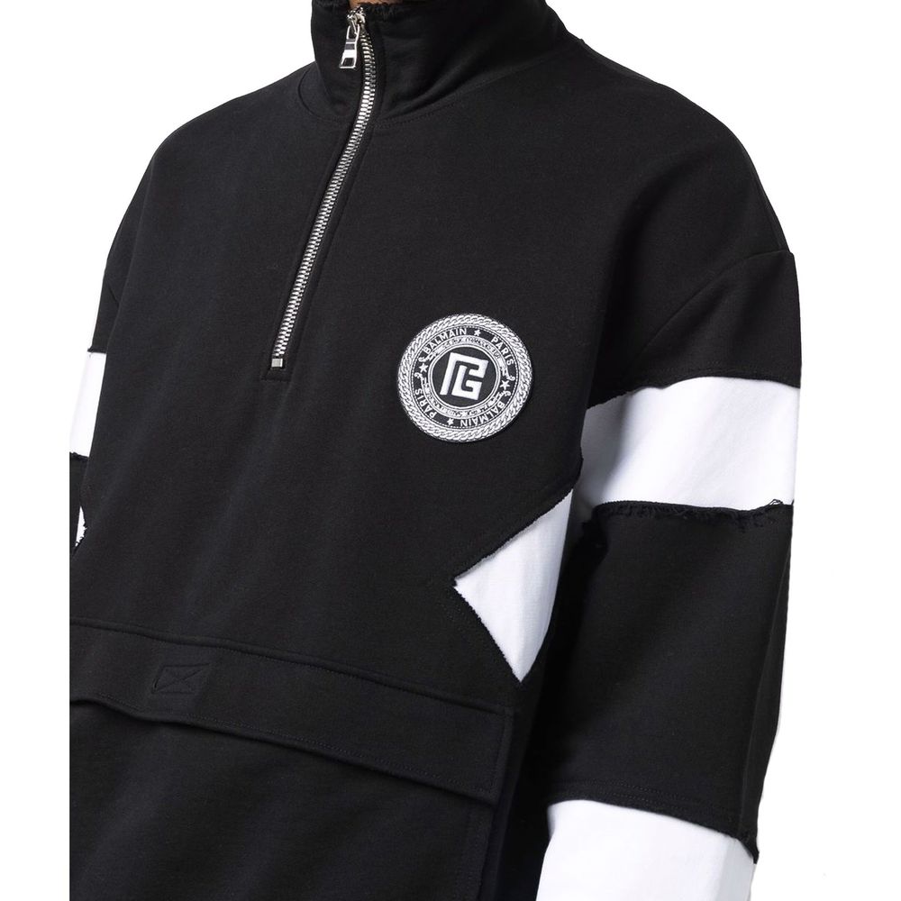 Balmain Circle Logo Cotton Sweatshirt Balmain