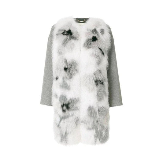 Fendi Fur Trim Cashmere Coat Fendi
