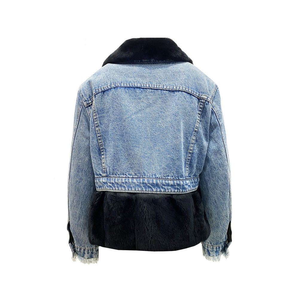 FORTE DEI MARMI COUTURE Fur Lining Denim Jacket FORTE DEI MARMI COUTURE