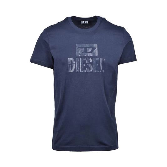 Diesel Blue Cotton T-Shirt Diesel