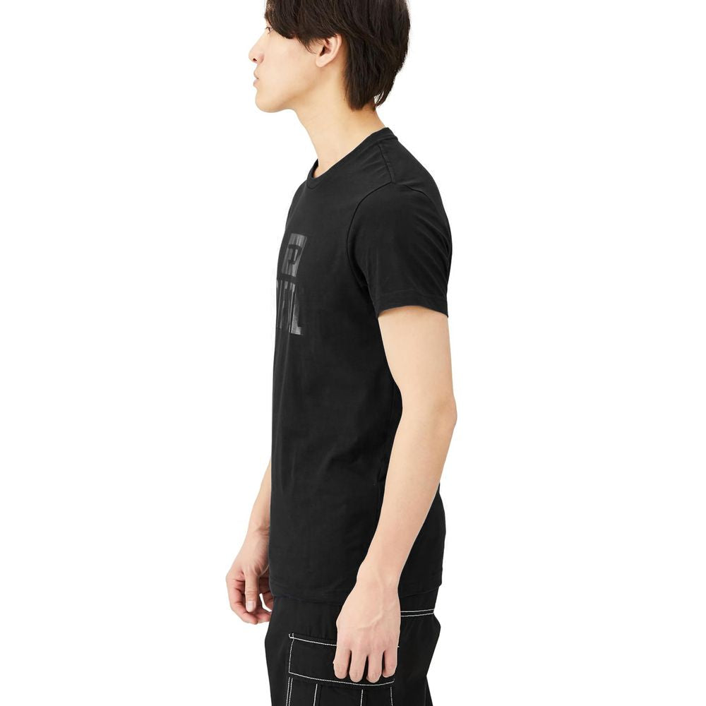 Diesel Black Cotton T-Shirt Diesel