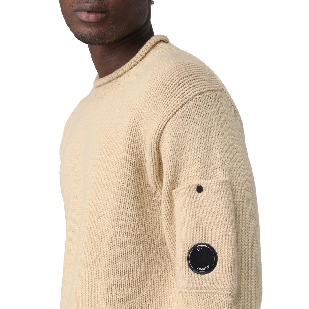 C.P. Company Beige Wool Sweater C.P. Company