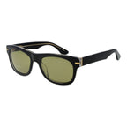 Serengeti black acetate sunglasses with rounded frames and dark tinted lenses, stylish eyewear by Serengeti.