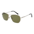 Serengeti silver metal sunglasses with sleek frame and tinted lenses, stylish eyewear for sun protection.