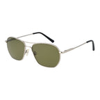 Serengeti silver metal sunglasses with sleek frame and tinted lenses, stylish eyewear for sun protection.