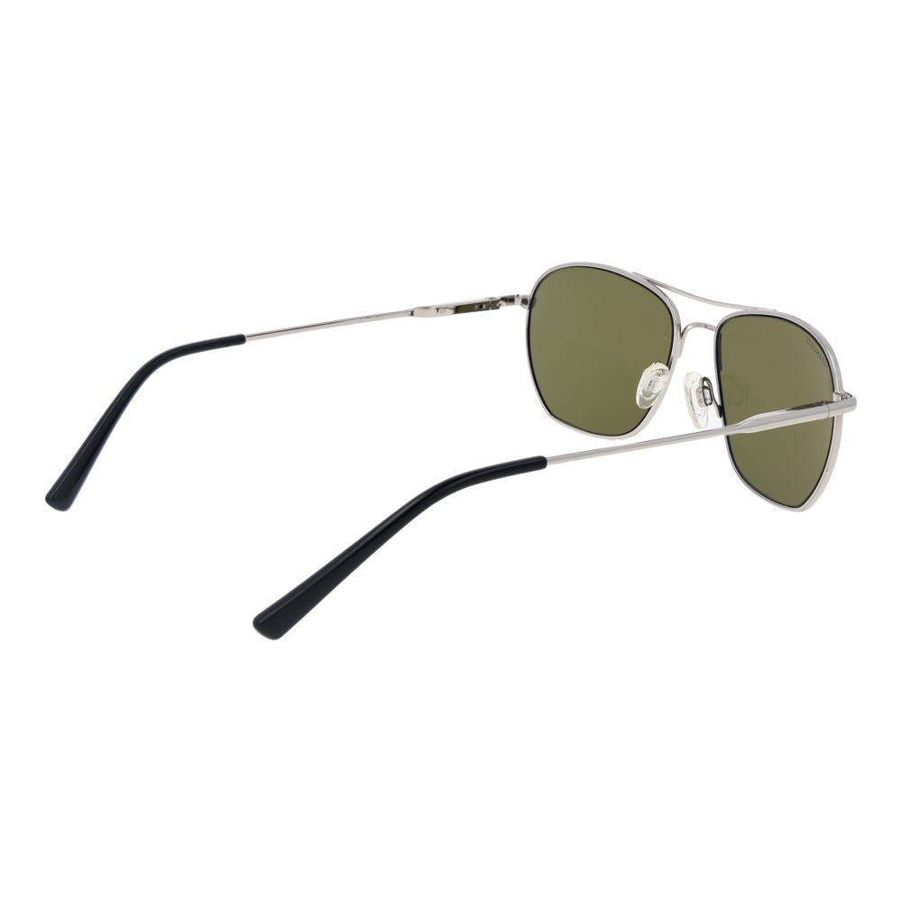 Serengeti silver metal sunglasses with sleek frames and tinted lenses, stylish eyewear for sun protection and fashion.
