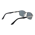 Serengeti gray metal sunglasses with sleek frame and tinted lenses, stylish eyewear for sun protection.