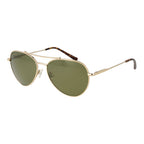Serengeti Gold Metal Sunglasses with rounded frames and tinted lenses, stylish accessories for sun protection.