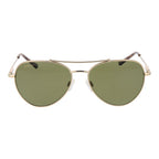 Serengeti Gold Metal Sunglasses with slim frame and tinted lenses, stylish eyewear for sun protection