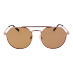 Serengeti rose gold metal sunglasses with tinted lenses, stylish eyewear featuring a sleek frame and modern design.