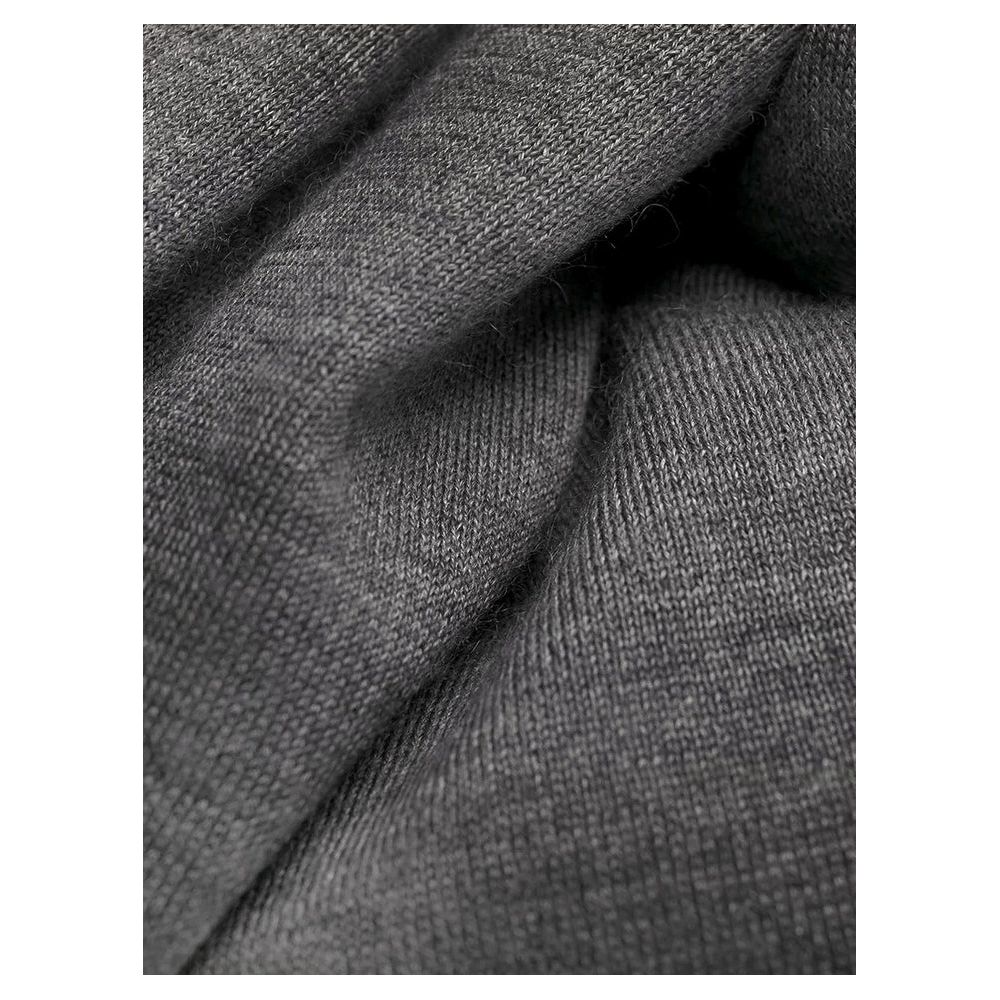 Brunello Cucinelli Gray Cashmere Men Sweater Brunello Cucinelli