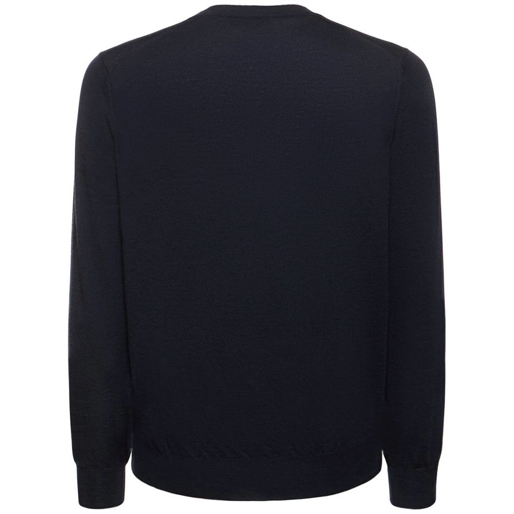Brunello Cucinelli Blue Cashmere Men Sweater Brunello Cucinelli