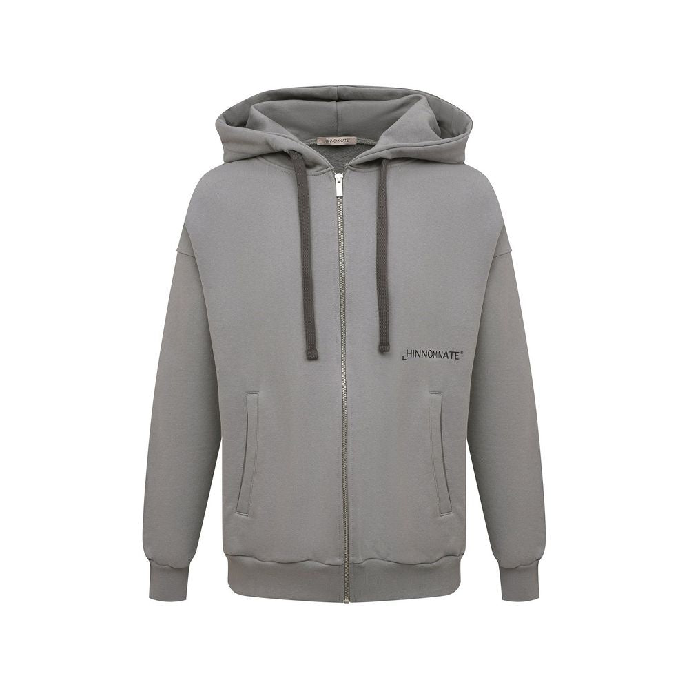 Hinnominate Gray Cotton Men's Hooded Sweatshirt Hinnominate