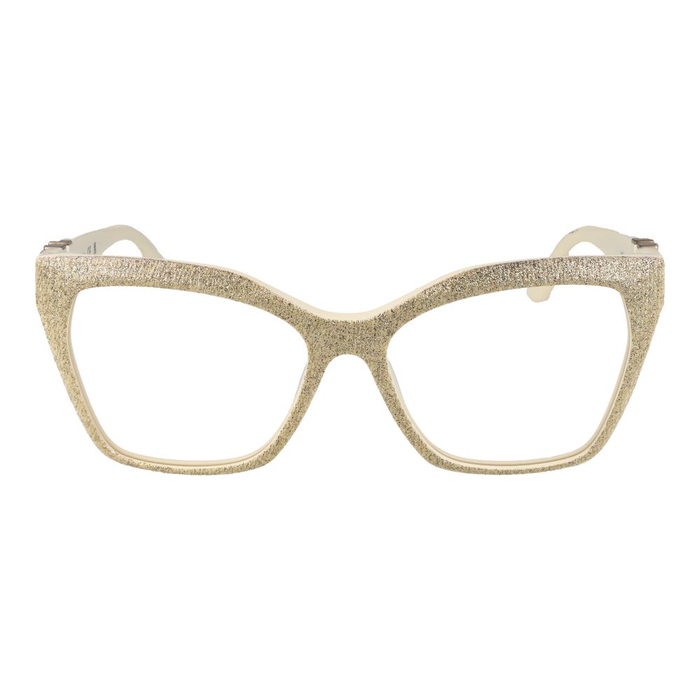 Marciano by Guess gold acetate eyeglass frames with clear lenses and stylish design, suitable for fashionable eyewear.