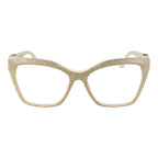 Marciano by Guess gold acetate eyeglass frames with clear lenses and stylish design, suitable for fashionable eyewear.