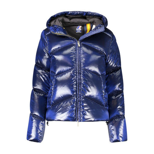 K-WAY Blue Polyamide Jackets & Coat K-WAY
