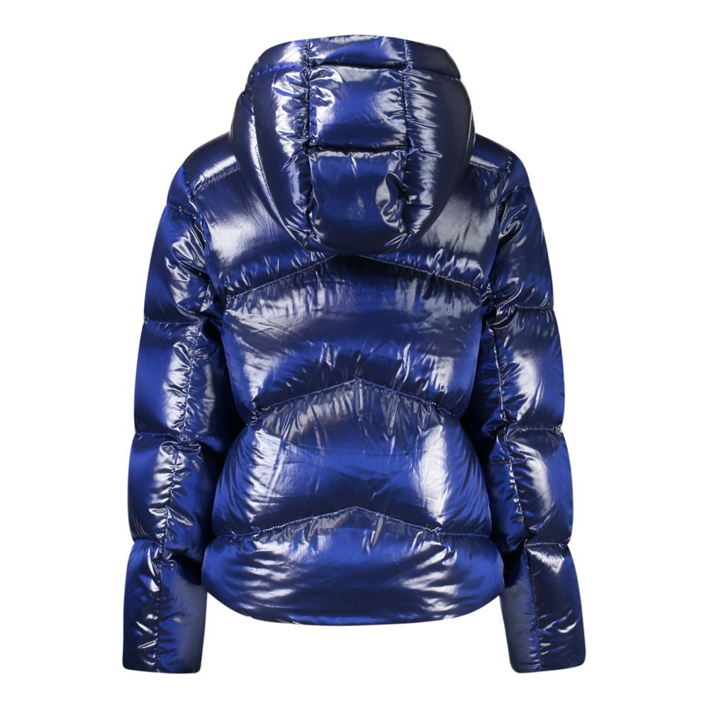 K-WAY Blue Polyamide Jackets & Coat K-WAY