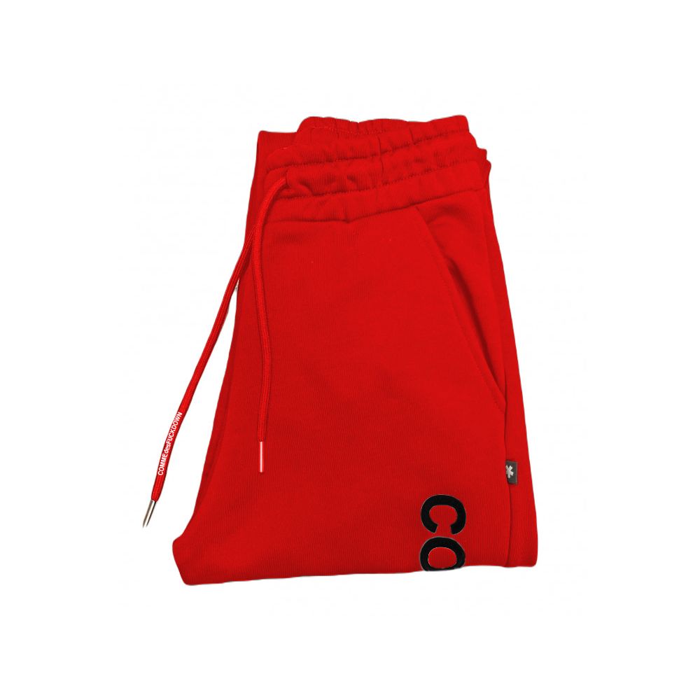 Comme Des Fuckdown Red Cotton Women Sweatpant