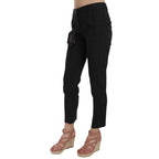 Dolce & Gabbana Polka Dot Slim Capri Trousers Tapered Pants