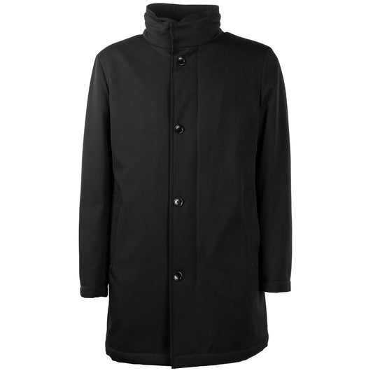 Made in Italy Black Wool Jacket Made in Italy