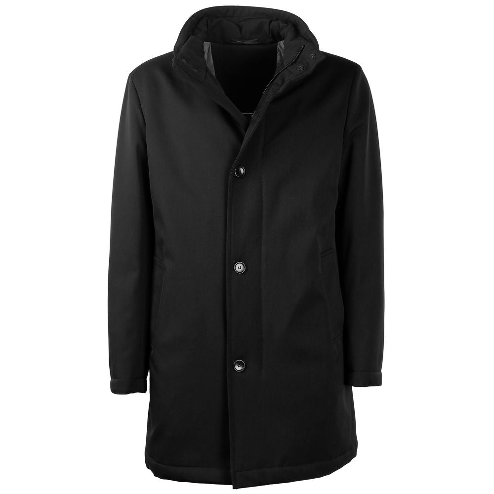 Made in Italy Black Wool Jacket Made in Italy