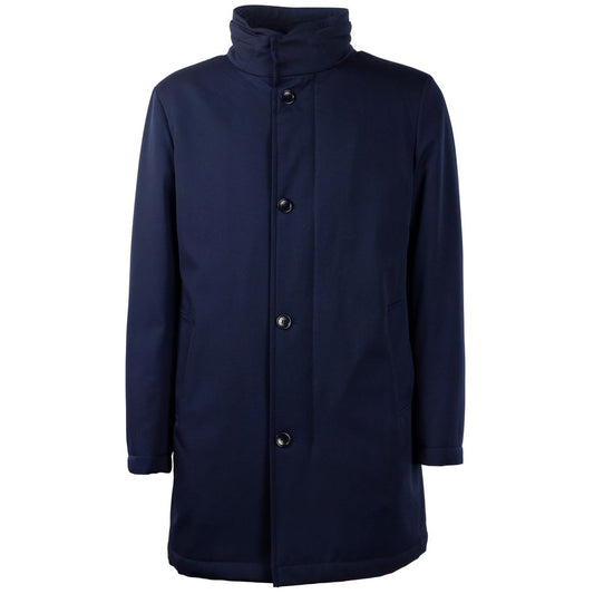Made in Italy Blue Wool Jacket Made in Italy