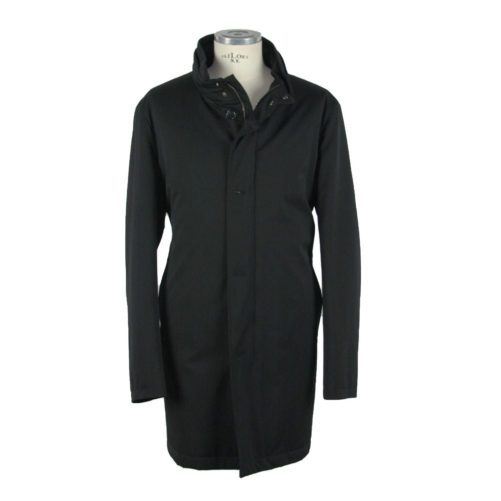 Made in Italy Black Wool Jacket Made in Italy