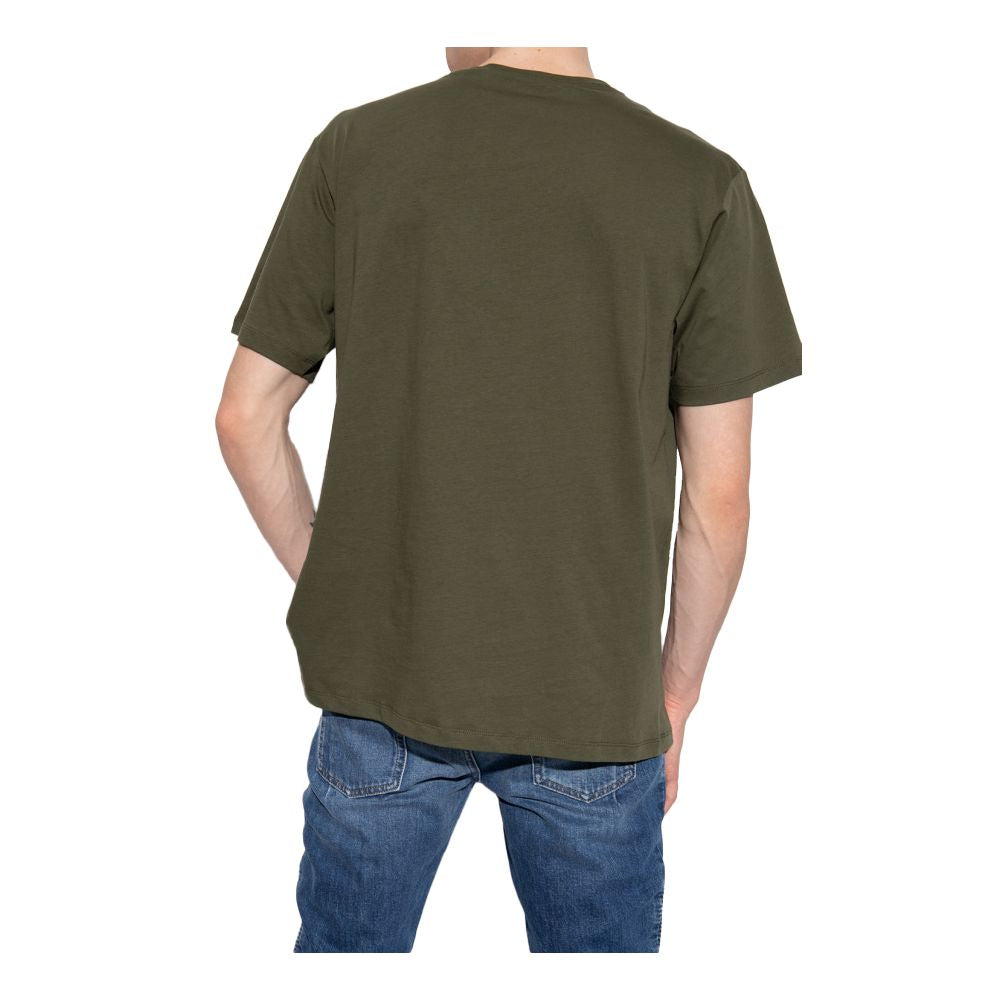 Balmain Green Cotton T-Shirt Balmain