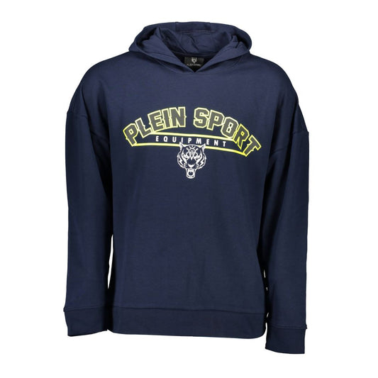 Plein Sport Blue Cotton Sweater Plein Sport